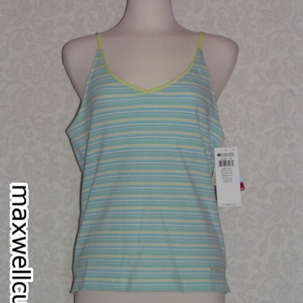 COLUMBIA Camisole lined bra T-shirt workout top XL